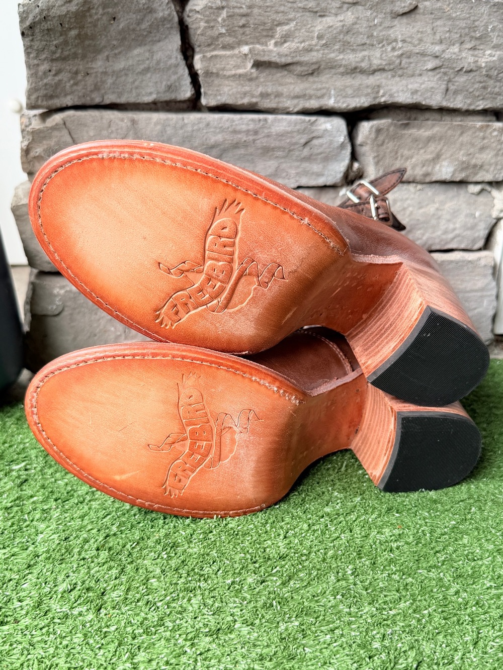Freebird by Steven Randi Brown Leather Women’s Ankle Boots - Picture 13 of 13